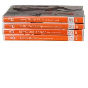 Barre3 Candace Ofcacek Workout DVD Bundle of 4